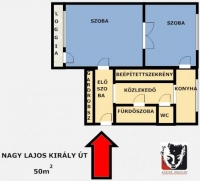 Budapest XIV. kerület eladó lakás 50m2 loggiás felújítandó 2 szobás lakás ingatlan hirdetéshez feltöltött kép